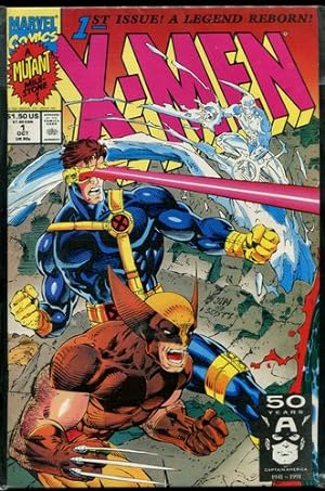 X-Men. (A Mutant Milestone). (1st Issue. A Legend Reborn). Vol. 1, No. 1, October 1991. Cover 1.