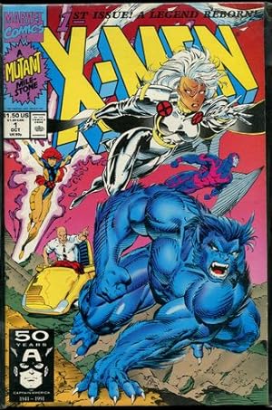 X-Men. (A Mutant Milestone). (1st Issue. A Legend Reborn). Vol. 1, No. 1, October 1991. Cover 2.