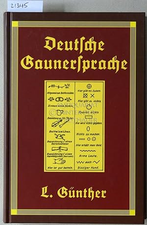 Seller image for Die deutsche Gaunersprache. for sale by Antiquariat hinter der Stadtmauer