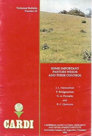 Seller image for Some Important Pasture Weeds and their Control for sale by Black Rock Books