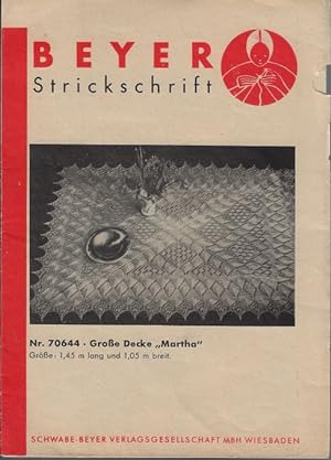 Beyer Strickschrift Nr. 70644 - Große Decke "Martha"
