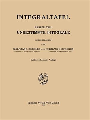 Seller image for Integraltafel : Unbestimmte Integrale -Language: german for sale by GreatBookPrices