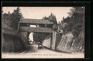 Bild des Verkufers fr Carte postale Joue-Les-Tours, Le Pont Volant, route de Tours  Jou zum Verkauf von Bartko-Reher