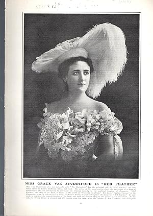 Seller image for PRINT: "Miss Grace Van Studdiford in 'Red Feather'".photo from Harper's Weekly, January 2, 1904 for sale by Dorley House Books, Inc.