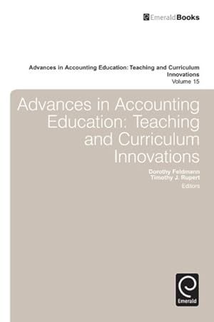 Bild des Verkufers fr Advances in Accounting Education : Teaching and Curriculum Innovations zum Verkauf von GreatBookPricesUK