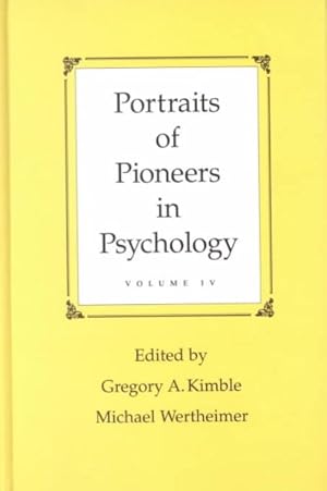 Imagen del vendedor de Portraits of Pioneers in Psychology a la venta por GreatBookPrices