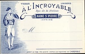 Ansichtskarte / Postkarte Haine Saint Pierre Wallonien Hennegau, À l'Incroyable, Rue de la Statio...