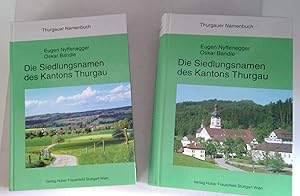 Bild des Verkufers fr Die Siedlungsnamen des Kantons Thurgau. Herkunft und Bedeutung der Namen der Ortschaften, Weiler und Hfe im Kanton Thurgau. I. & II. Halbband zum Verkauf von Antiquariat Trger