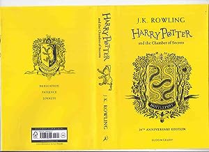 Seller image for Harry Potter and the Chamber of Secrets -book 2 of the Series -by J K Rowling, Illustrated / Illustrations By Levi Pinfold ( Volume Two )( The 1st Bloomsbury HUFFLEPUFF / House Colours Edition / Twentieth / 20th Anniversary edition ) for sale by Leonard Shoup
