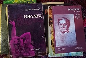 Imagen del vendedor de EL ORO DEL RHIN - Introduccin a la pera + WAGNER + WAGNER + WAGNER + WAGNER + WAGNER PSICOANLISIS DE UN GENIO + WAGNER + WAGNER (8 libros) a la venta por Libros Dickens