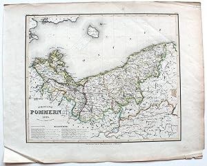 Imagen del vendedor de Provinz Pommern. Aus Meyer's Handatlas No. 87. a la venta por Versandantiquariat Hsl