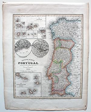 Neueste Karte von Portugal. Aus Meyer's Handatlas No. 18.