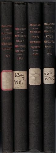 Seller image for Four Volumes of: Annual Report of the Wisconsin State Horticultural Society (1900, 1901, 1902, & 1903) [Volumes XXX - XXXIII] for sale by Crossroad Books