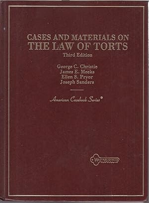 Image du vendeur pour Cases And Materials On The Law Of Torts mis en vente par Jonathan Grobe Books