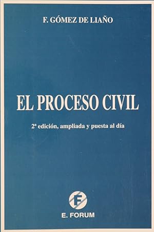 Imagen del vendedor de El proceso civil a la venta por Librera Alonso Quijano