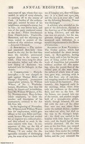 Accident and deaths at Kew Palace, Kew Botanic Gardens. An original article from The Annual Regis...
