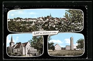Bild des Verkufers fr Ansichtskarte Weil im Schnbuch /Wittbg, Blick auf den Ort und Kirchen zum Verkauf von Bartko-Reher