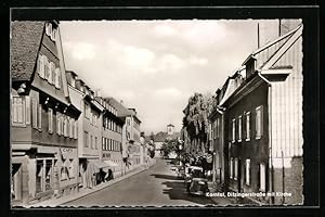 Ansichtskarte Korntal, Ditzingerstrasse mit Kirche