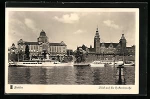 Ansichtskarte Stettin, Blick auf die Hakenterrasse