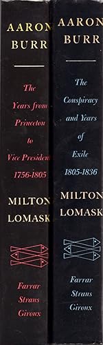 Imagen del vendedor de Aaron Burr. Two Volumes a la venta por Americana Books, ABAA