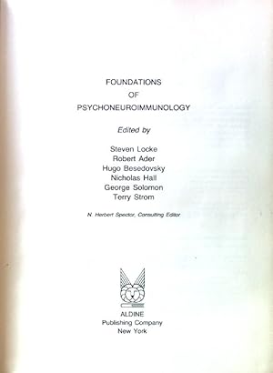 Imagen del vendedor de Foundations of Psychoneuroimmunology; a la venta por books4less (Versandantiquariat Petra Gros GmbH & Co. KG)