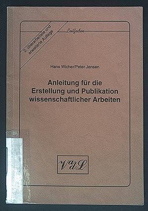 Seller image for Anleitung fr die Erstellung und Publikation wissenschaftlicher Arbeiten. for sale by books4less (Versandantiquariat Petra Gros GmbH & Co. KG)