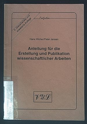 Bild des Verkufers fr Anleitung fr die Erstellung und Publikation wissenschaftlicher Arbeiten. zum Verkauf von books4less (Versandantiquariat Petra Gros GmbH & Co. KG)