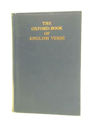 Image du vendeur pour The Oxford Book of English Verse 1250-1918 mis en vente par World of Rare Books