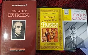 Seller image for EL PADRE EXIMENO + DEL ORIGEN Y REGLAS DE LA MSICA + JOAQUN RODRIGO (3 libros) for sale by Libros Dickens