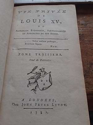 vie privée de LOUIS XV tome 2 et 3