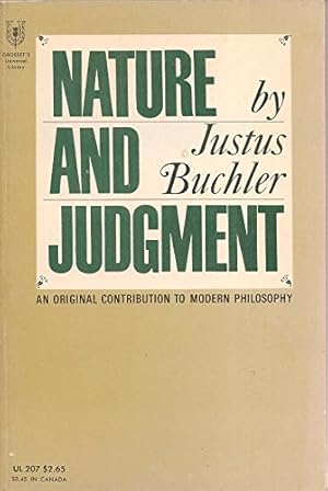 Bild des Verkufers fr Nature and Judgement. zum Verkauf von Redux Books