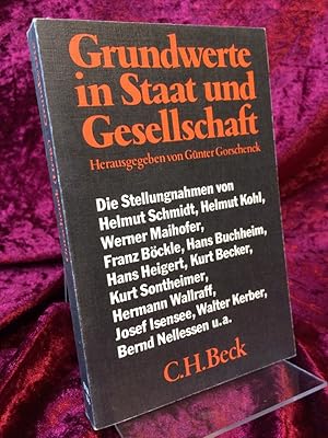 Grundwerte in Staat und Gesellschaft. (= Beck`sche schwarze Reihe Band 156).