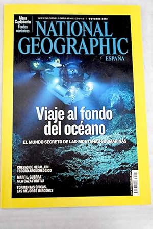 Seller image for National Geographic, Ao 2012,vol. 31, n 4:: Viaje al fondo del ocano: Mapa suplemento: Fondos ocenicos/Mauna Kea; National Geographic, un paseo por la historia; Cuevas de Nepal; Marfil, guerra de la caza furtiva; Tormentas picas for sale by Alcan Libros