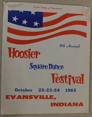 HOOSIER SQUARE DANCE FESTIVAL OCTOBER 22 23 24 1965 EVANSVILLE INDIANA PROGRAM