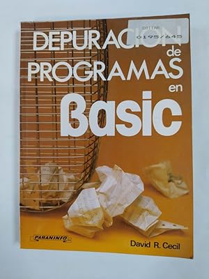 Seller image for DEPURACIN DE PROGRAMAS EN BASIC. for sale by TraperaDeKlaus