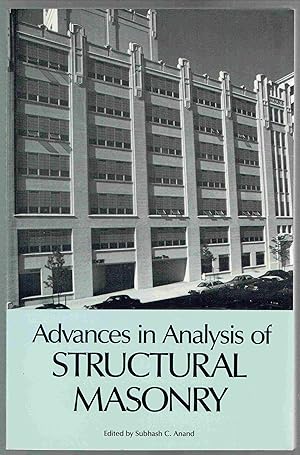 Imagen del vendedor de Advances in Analysis of Structural Masonry: Proceedings of a Session at Structures Congress '86. a la venta por Hyde Brothers, Booksellers