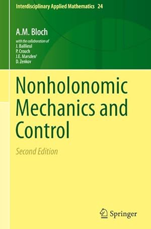 Bild des Verkufers fr Nonholonomic Mechanics and Control zum Verkauf von AHA-BUCH GmbH