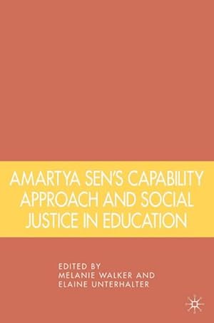 Bild des Verkufers fr Amartya Sen's Capability Approach and Social Justice in Education zum Verkauf von AHA-BUCH GmbH