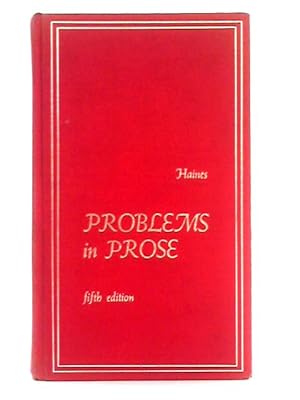 Seller image for Problems in Prose for sale by World of Rare Books