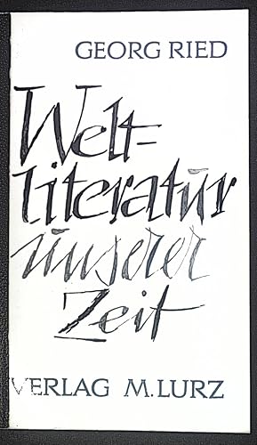 Immagine del venditore per Weltliteratur unserer Zeit. venduto da books4less (Versandantiquariat Petra Gros GmbH & Co. KG)