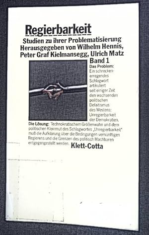 Imagen del vendedor de Regierbarkeit; Bd. 1: Studien zu ihrer Problematisierung. a la venta por books4less (Versandantiquariat Petra Gros GmbH & Co. KG)