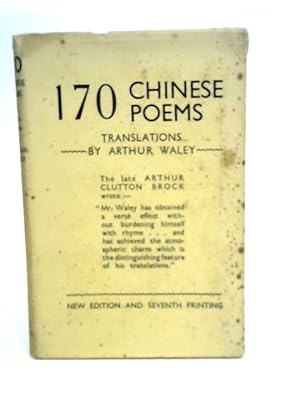 Seller image for One Hundred And Seventy Chinese Poems for sale by World of Rare Books