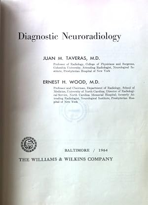 Imagen del vendedor de Diagnostic Neuroradiology; a la venta por books4less (Versandantiquariat Petra Gros GmbH & Co. KG)