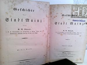 Bild des Verkufers fr Konvolut bestehend aus 2 Bnden, zum Thema: Geschichte der Stadt Mainz. zum Verkauf von ABC Versand e.K.