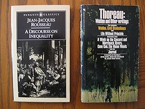 Seller image for Sociology Two (2) Paperback Book Lot, including: A Discourse on Inequality, and; Thoreau: Walden and Other Writings (contains complete Walden, Civil Disobedience and Life Without Principle; selections from A Week on the Concord and Merrimack Rivers, Cape Cod, The Maine Woods, and the Journal) for sale by Clarkean Books