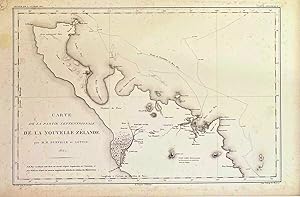 Carte De La Partie Septentrionale De La Nouvelle Zelande par M.M. Durville et Lotin 1831 Map