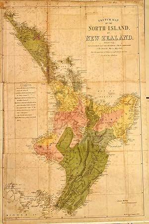 Sketch Map of the North Island of New Zealand