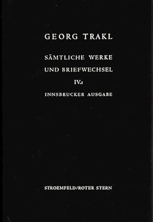 Bild des Verkufers fr Dichtungen 1913/14 Bd. IV/1 IV/2 zum Verkauf von Versandbuchhandlung Kisch & Co.