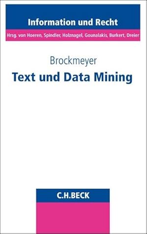 Bild des Verkufers fr Text und Data Mining zum Verkauf von Rheinberg-Buch Andreas Meier eK