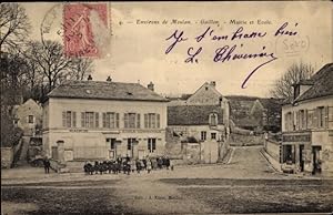 Ansichtskarte / Postkarte Meulan en Yvelines, Mairie et Ecole